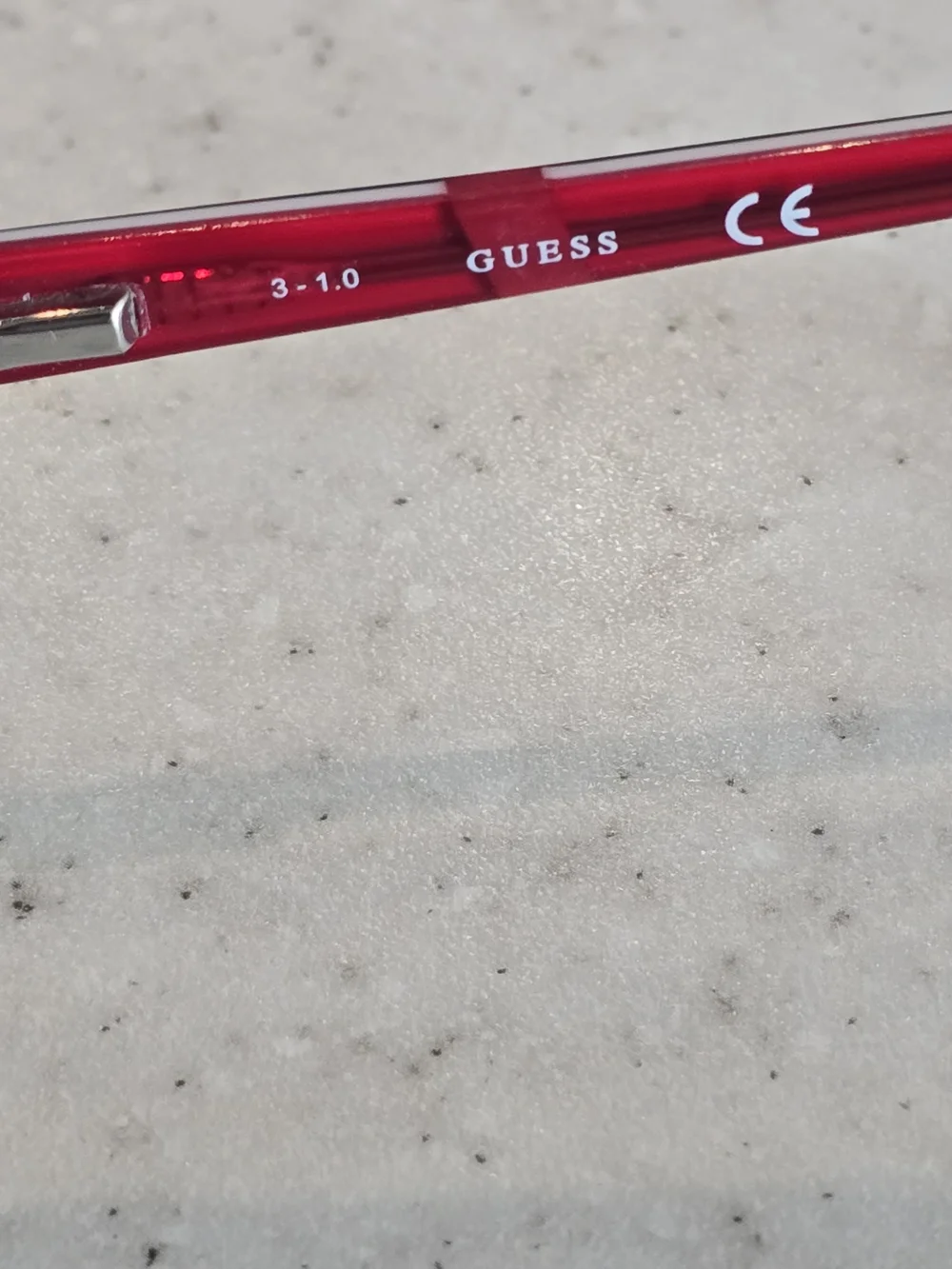 Guess GU9180-3 Eyeglass Frames Black Red 49-17-130 Rectangular Frames Only
